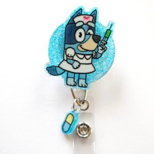 Nurse Bluey Badge Reel