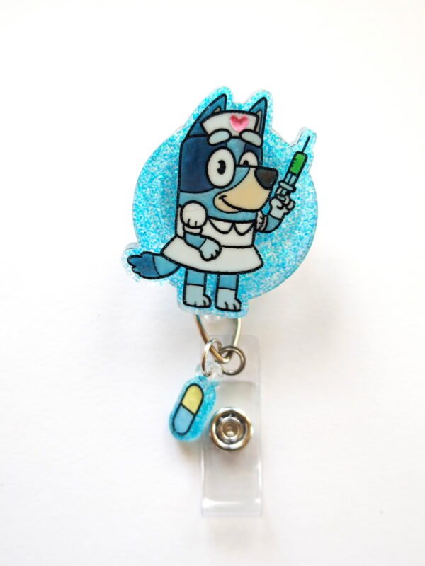 Nurse Bluey Badge Reel