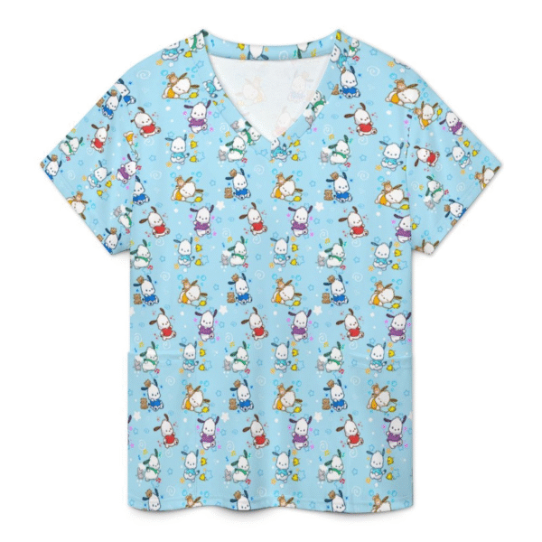 Pochacco Nurse Unisex Scrub Top