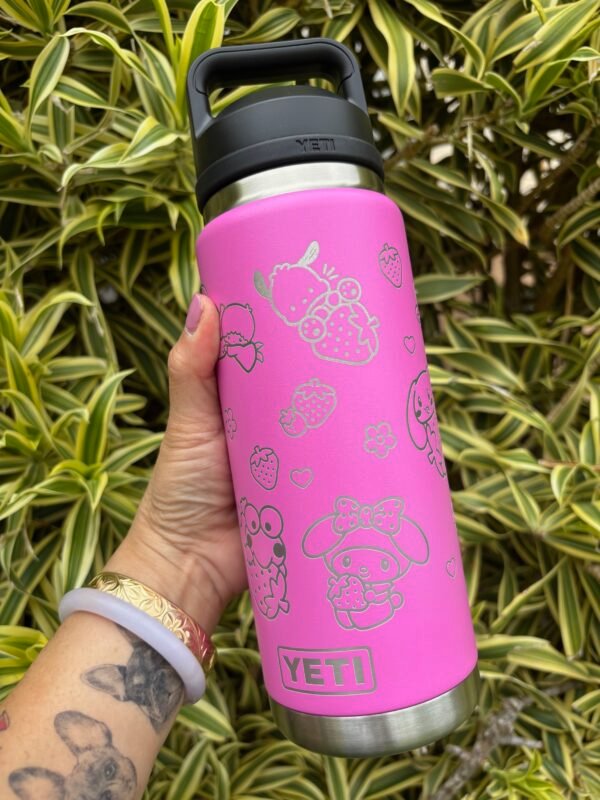 San Strawberry 26 oz Yeti Rambler - Image 3