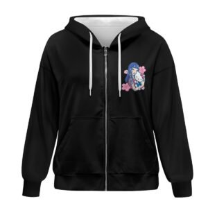 HK TKDK Black Full Zip Jacket with Hoodie